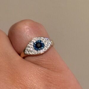 Swarovski Evil Eye Ring Size 6